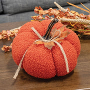 Orange Plush Pumpkin - 7.5"