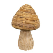 Woven Seagrass Mushroom 10"H