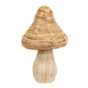 Woven Seagrass Mushroom 10.5"H