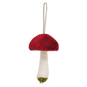 Velvet Mushroom Ornament (3 Count Assortment)