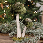 Woodland Green Mushrooms Sitter - Large