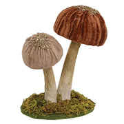 Woodland Brown Mushrooms Sitter - Small