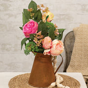 Rusty Tin Pitcher - 7" x 6.5"