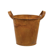 Rusty Tin Pails with Handles (Set of 3)