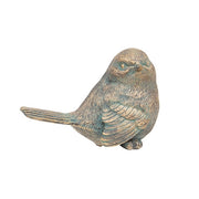 Resin Distressed Bronze Finish Bird Figurine  (4 Count Assortment)