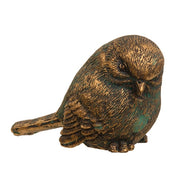 Mini Bronze Finish Resin Bird  (4 Count Assortment)