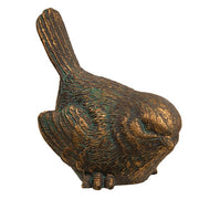 Mini Bronze Finish Resin Bird  (4 Count Assortment)