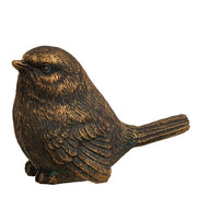 Mini Bronze Finish Resin Bird  (4 Count Assortment)