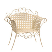 Metal Latticed Garden Chair Planter Stand