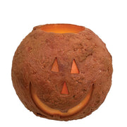 Jack O Lantern Round LED Cake Candle - 4" x 3.5"