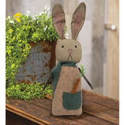 Floral Bunny Doll with Carrot Pocket