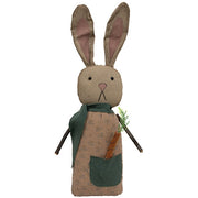 Floral Bunny Doll with Carrot Pocket