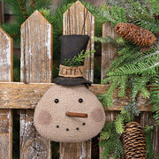 Stuffed Stiffened Believe Top Hat Snowman Hanger