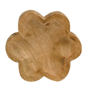 Carved Look Wooden Daisy Tray - 5.5"
