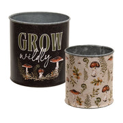 Grow Wildly Mushroom Buckets (Set of 2)