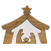 Natural Wood Puzzle Nativity Block