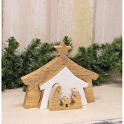 Natural Wood Puzzle Nativity Block