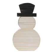 Standing Corrugated Wood Snowman Block