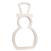 White Wooden Cutout Standing Snowmen (Set of 2)