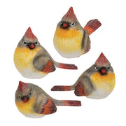 Resin Female Cardinal (4 Count Assortment)