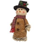 Woodsy Tree Snowman Doll  (2 Count Assortment)