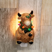 Ceramic Holiday Highland Nightlight