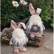Mr. & Mrs. Striped Bunny Gnome  (2 Count Assortment)