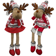 Mr & Mrs Nordic Sweater Reindeer  (2 Count Assortment)