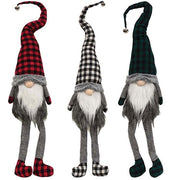 Buffalo Check Jingle Bell Gnome  (3 Count Assortment)