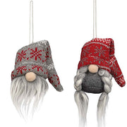 Mr & Mrs Christmas Sweater Gnome Ornaments (2 Count Assortment)