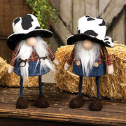 Cowboy & Cowgirl Wobble Gnome  (2 Count Assortment)