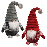 Nordic Red & Gray Ribbed Gnome (2 Count Assortment)