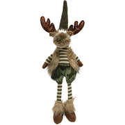 Mr & Mrs Green Reindeer with Dangle Legs  (2 Count Assortment)