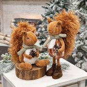 Plaid Overalls Standing Squirrel