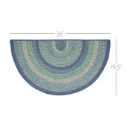 Jolie Jute Rug Half Circle 19.5x36