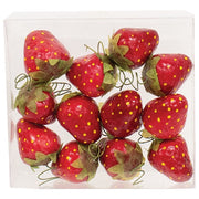 Strawberry Spring Foam Ornaments (Set of 12)