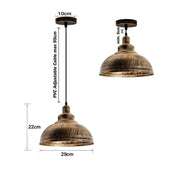 11 Inch Vintage Dome Pendant Light Farmhouse Light Fixtures~1139