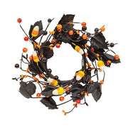 Spooky Candy Corn & Berries Candle Ring - 3.5"