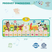 Kids Musical Mat Indoor Outdoor Animal Farm Piano - Color: Multicolor