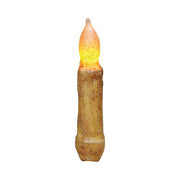 Burnt Ivory Taper Candle- 4"
