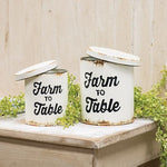 Farm to Table Canisters (Set of 2)