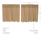 Millsboro Tier Scalloped Set of 2 L24xW36