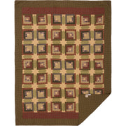 Tea Cabin Twin Quilt 70Wx90L