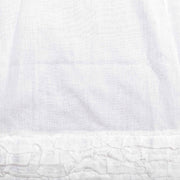 White Ruffled Sheer Tier Set of 2 L24xW36