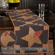 Arlington Runner Quilted Patchwork Star 13x48