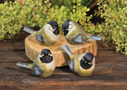 Resin Chickadee  (4 Count Assortment)