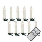 White Remote Clip Tapers (Set of 10)