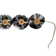 Black & White Buffalo Check Yo-Yo Garland