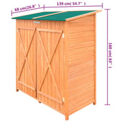 vidaXL Wooden Shed Garden Tool Shed Storage Room Large