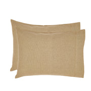 Burlap Natural Standard Pillow Case Set of 2 21x30